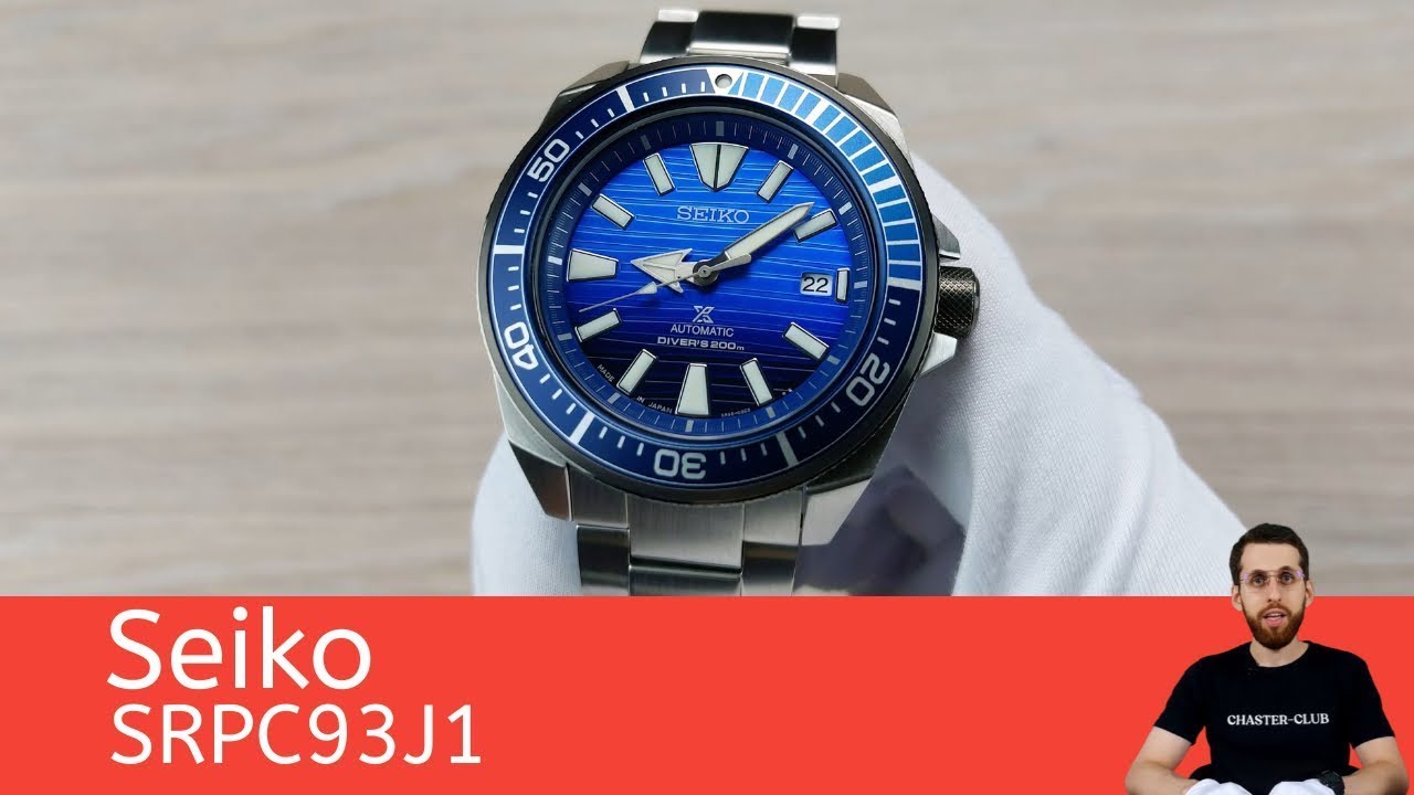 Seiko Samurai SRPC93 — Whale Dial Diver / Save The Ocean - YouTube