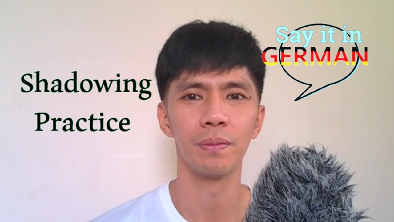 Shadowing German Speaking Practice | Learn to Speak German Without ...