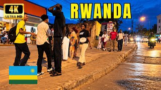 🇷🇼Inside a Local Rwandan community at Night | Real African Nightlife in 4K. ASMR 