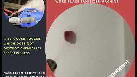 NUSAN5 -Best Sanitizer Machine for Workplace - Electrostatic ULV Cold Fogger - Does Not Wet Surfaces