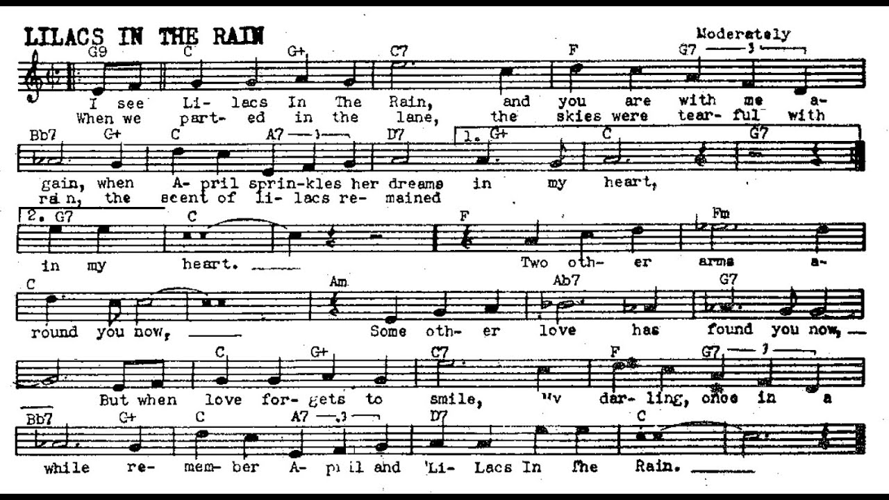 BACKING TRACK - LILACS IN THE RAIN (Peter De Rose, Mitchell Parish) C 120 BPM SWING