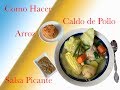 COMO HACER UN CALDO DE POLLO CON VERDURAS , AUTENTICA COMIDA MEXICANA