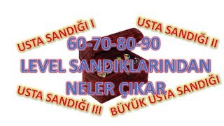 60-70-80-90 LEVEL SANDIKLARINDAN NELER ÇIKAR (USTA SANDIĞI, BÜYÜK USTA SANDIĞI) Metin2 GamePlay