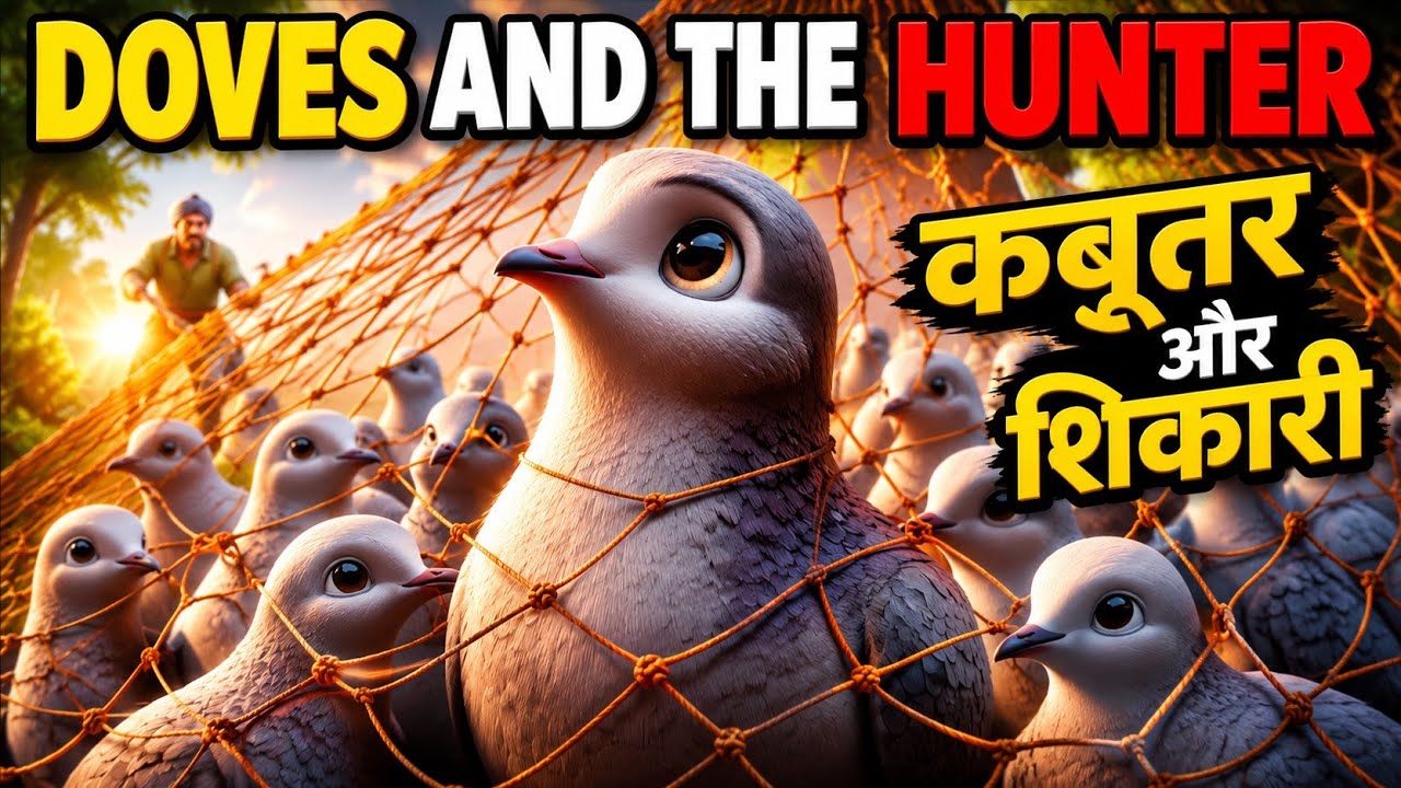 Doves and the hunter moral story for kids in English| English moral ...