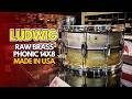 LUDWIG Raw Brass Phonic 14x8 made in USA (LB484R)
