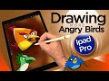 Drawing Angry Birds On The Ipad Pro - Procreate App Video 2