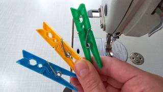 7 amazing tricks and tips using clothespins useful for sewing.