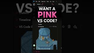 a Pink VS Code Theme 🌸 | #3 Customize ur VS Code #vscode #pink  #coding