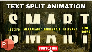 How to Create a Stunning Text Splitting Animation Effect in PowerPoint