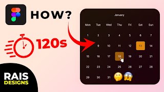 Create Interactive Date Picker Calendar in 120 Seconds (Figma Tutorial)