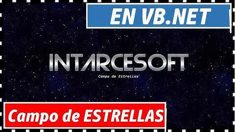 Campo de Estrellas en Visual Basic NET💥 Efecto de Espacio🤖✅