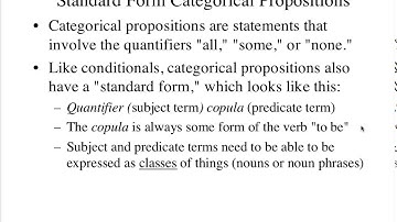 Putting Categorical Propositions into Standard Form