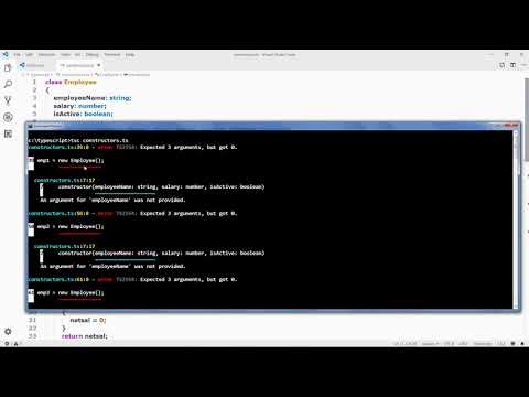 Constructors in TypeScript