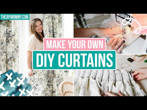 How to MAKE CURTAINS at HOME that look INCREDIBLE! *perfect pleat hack* | The DIY Mommy