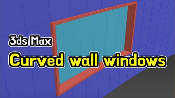 3ds max Creating windows to a curved wall modelling