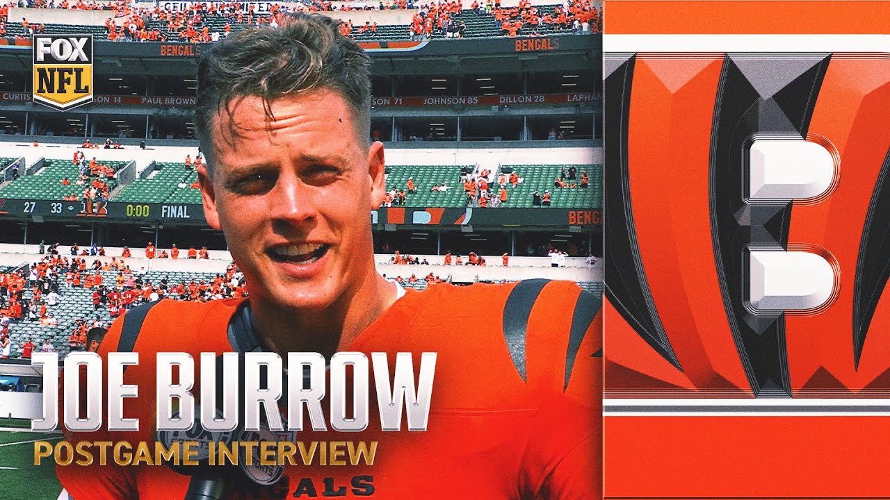 WATCH: Joe Burrow on Bengals DOMINANT Week 1 win over Bucaneers