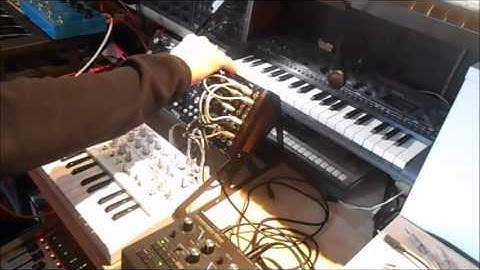 Moog Mother 32 + Arturia Microbrute + Korg Monotribe