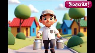 The Greedy MilkMan Moral Stories | Animated story for kids kidsCartoon #Stories #beststories