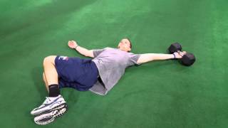 Hooklying Left Pec Stretch
