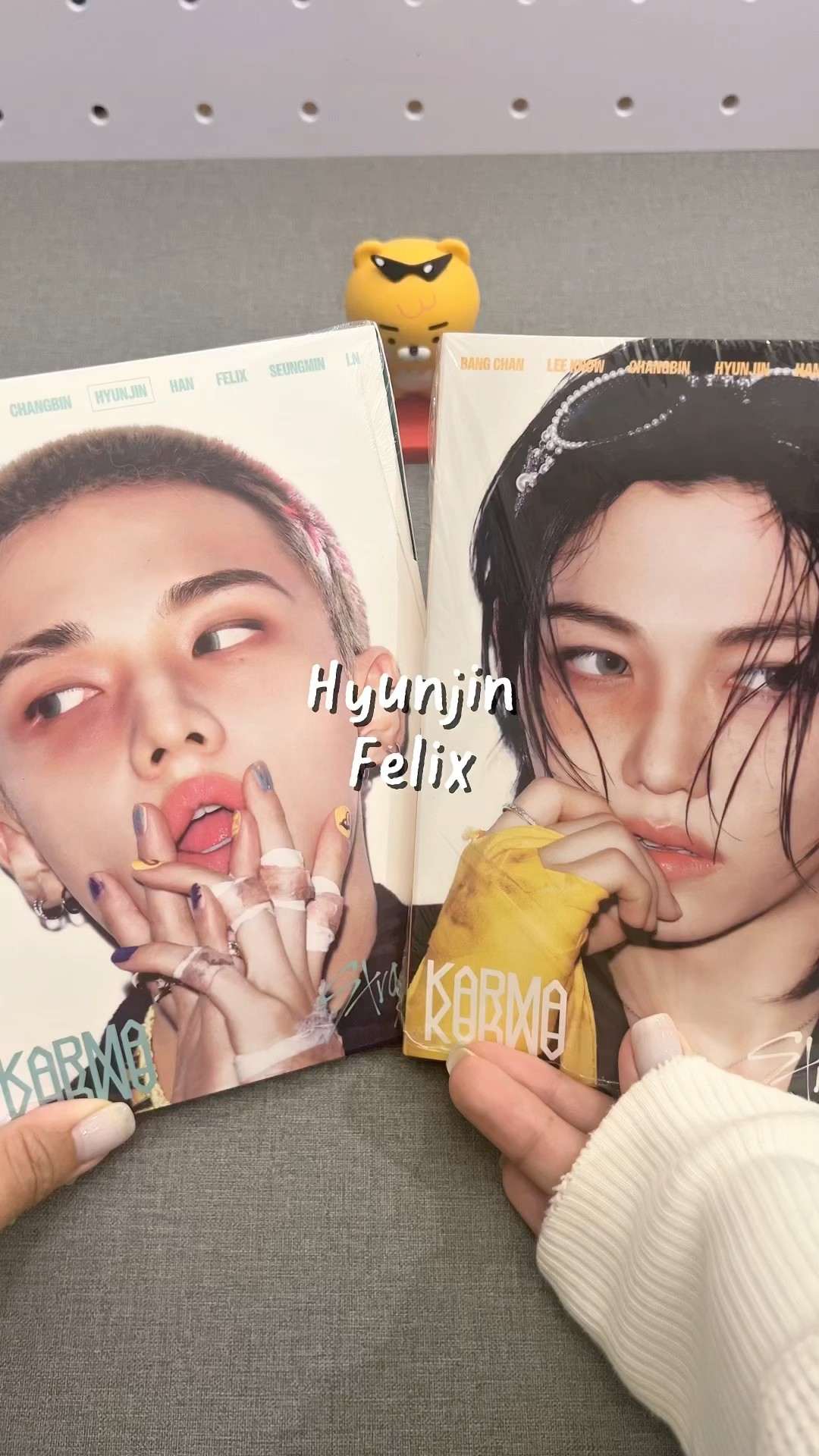 Stray Kids KARMA ACCORDION Version Unboxing HYUNJIN & FELIX #kpop