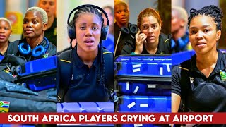 South Africa Players Crying At Airport While Leaving India After Womens Worldcup 2025