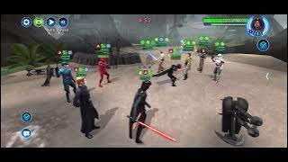 Swgoh slkr vs leia in GAC