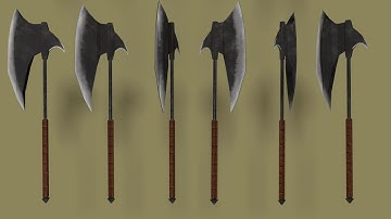 Low poly axe | Blender TimeLapse