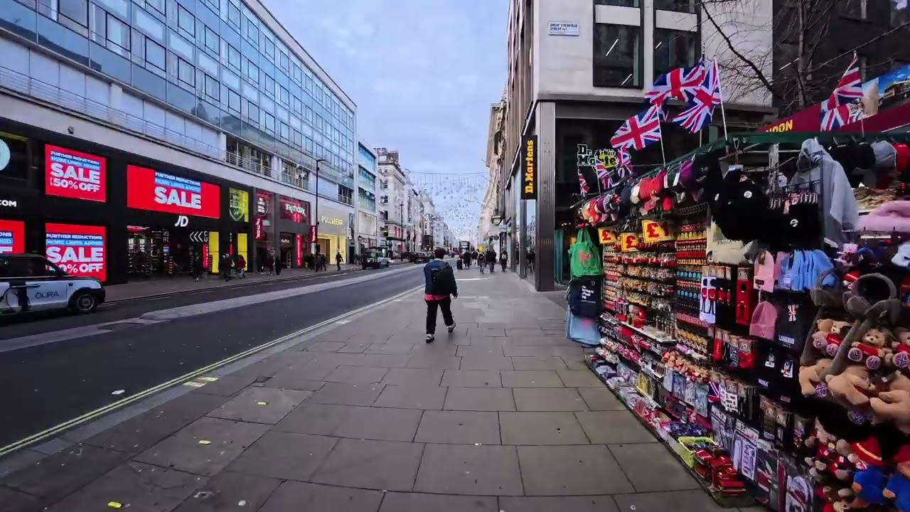 [4k] Oxford Street London Walk 🇬🇧 | Destino Improvável