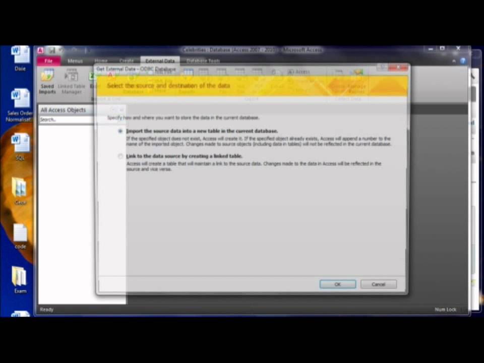Link MySQL to Microsoft Access