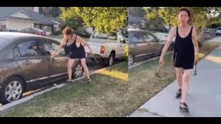 Drunken Progressive: Hammer Karen hits Mexican Neighbor's car then Black Lady puts her in her place!