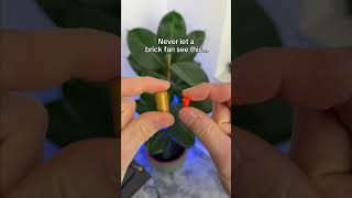 Never let a brick fan see this...