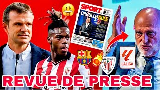 📰: DEBUT de la GUERRE entre Bilbao & le Barca pour Nico Williams, Laporta réagi.. : Garnacho soulèv