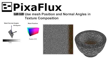 Use mesh Position and Normal Angles to compose Textures in PixaFlux