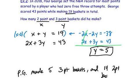 Solving Word Problems Using Systems of Equations