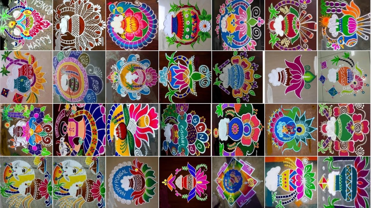 my the best bogi special rangoli designs collection for Pongal 💥 - YouTube