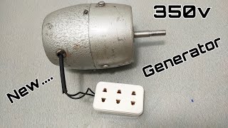 I turn Big exhaust fan into 350v super strong Generator at Home.