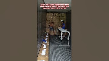 Đây là cảnh anh em đội bốc xếp đống hàng đi nước ngoài nhé cả nhà