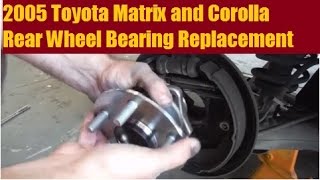 Notes: AWD 4-Wheel ABS XR Model Rear Wheel Bearing and Hub Assembly for 2003 Toyota Matrix