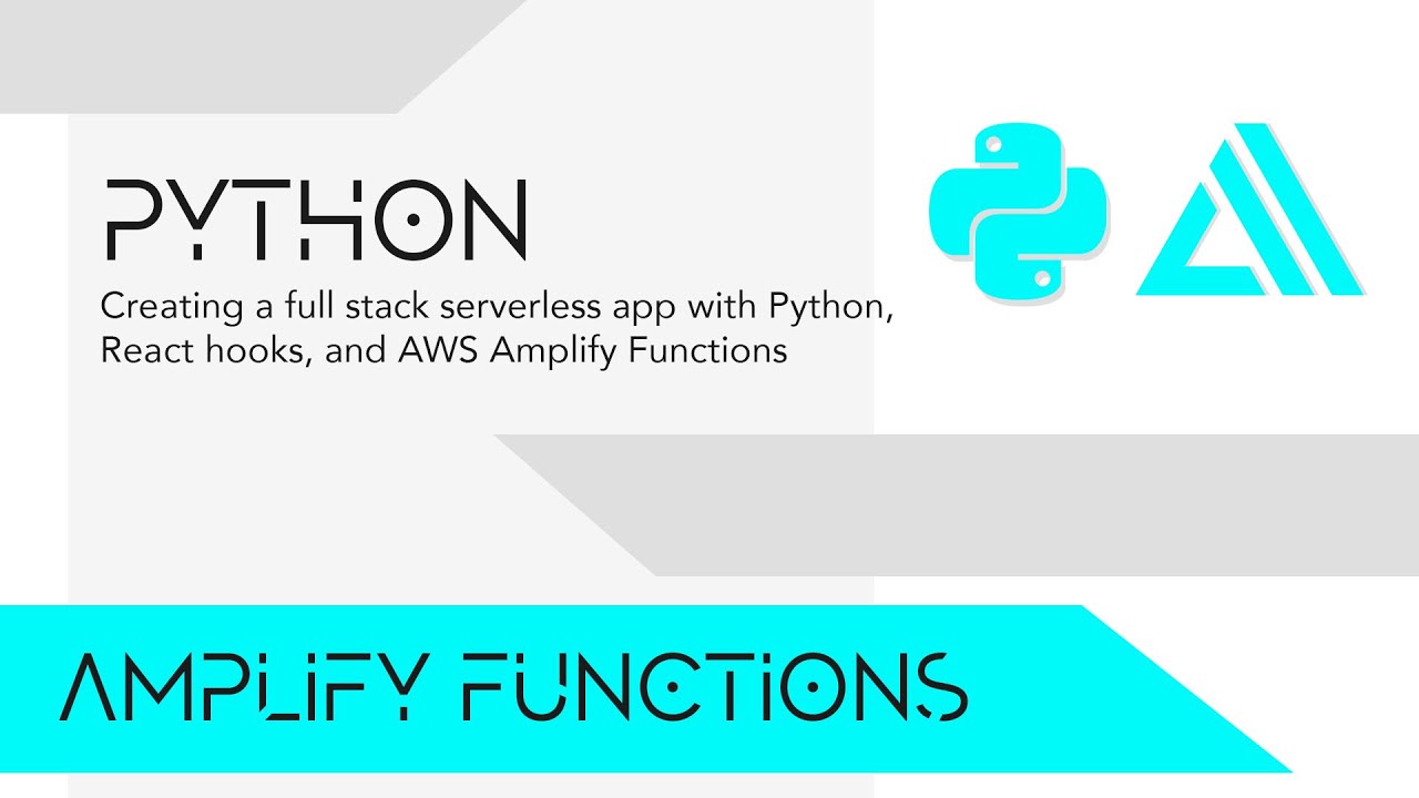 Build a full stack serverless app with Python, AWS Lambda, and React Hooks