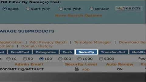 Transfer domain from Moniker to InterServer