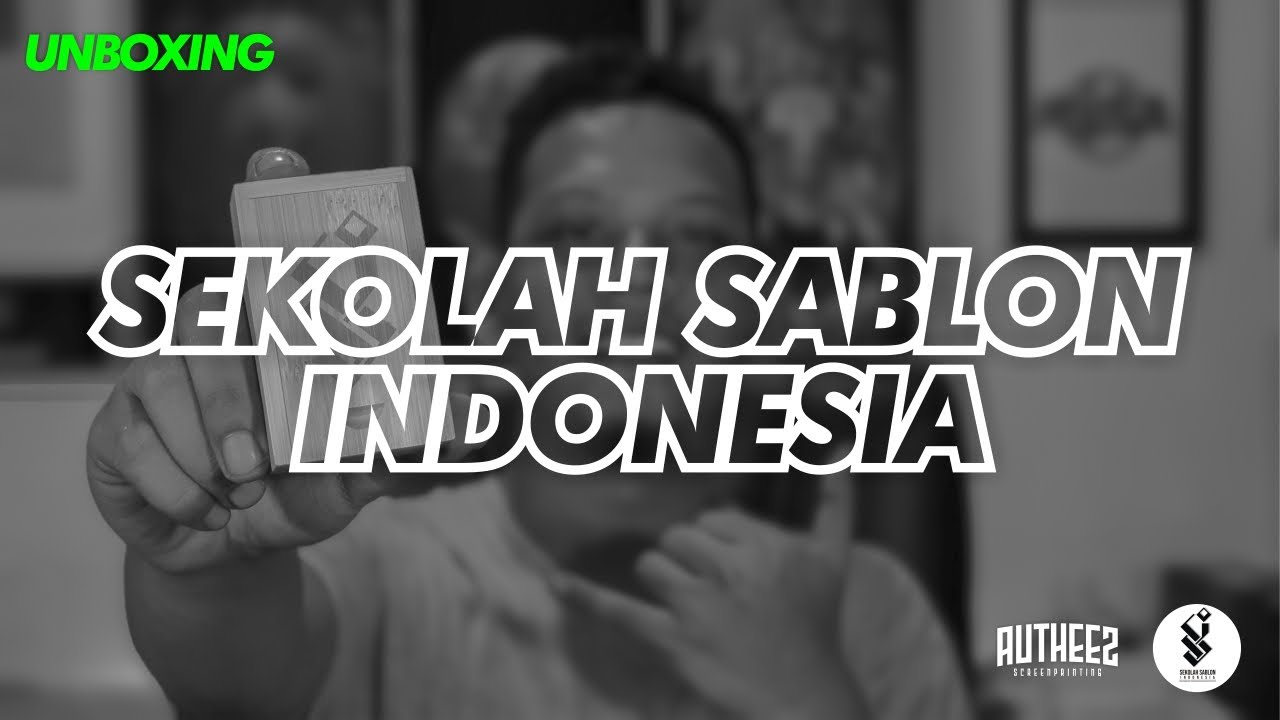 unboxing paket pelatihan sekolah sablon indonesia  virtual 