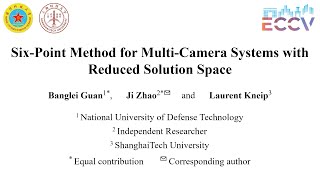 [ECCV 2024 Oral] Six-Point Method for Multi-Camera Systems with Reduced Solution Space