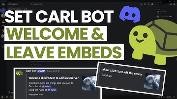 Carl-bot Welcome & Leave Embeds Discord 2025