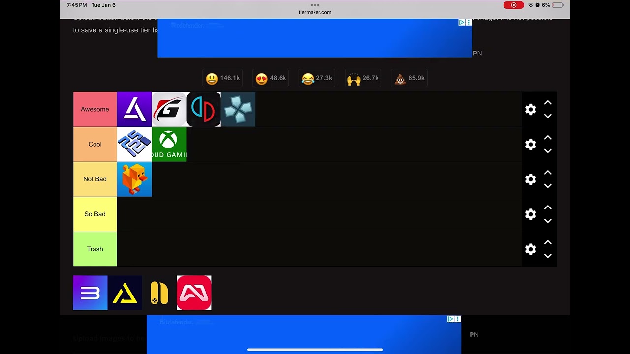 Tier List EP1: Emulator/Cloud Gaming