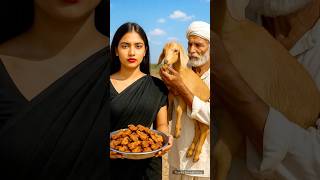 the farmer's daughter eat used to goat meat everyday 😭 #ai #shorts #farmer #goat