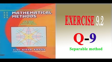 Exercise 9.2 - question 9 | BSc ADS method book |shan academyA