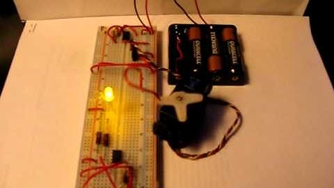 Picaxe - lights and servo testing