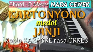 KARTONYONO MEDOT JANJI - Denny Caknan Versi KARAOKE Rasa ORKES Yamaha PSR S970 chords