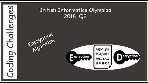 British Informatics Olympiad (BIO) 2018 Q2 - Encryption Algorithm