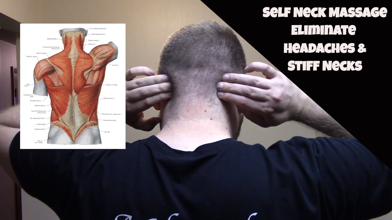 Self Massage Tension Headaches And Stiff Neck Relief Youtube